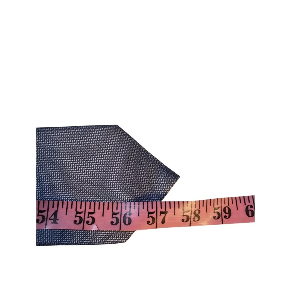 Calvin Klein Mens Tie Necktie Designer‎ Luxury Blue Gray Pin Dot Business Suit